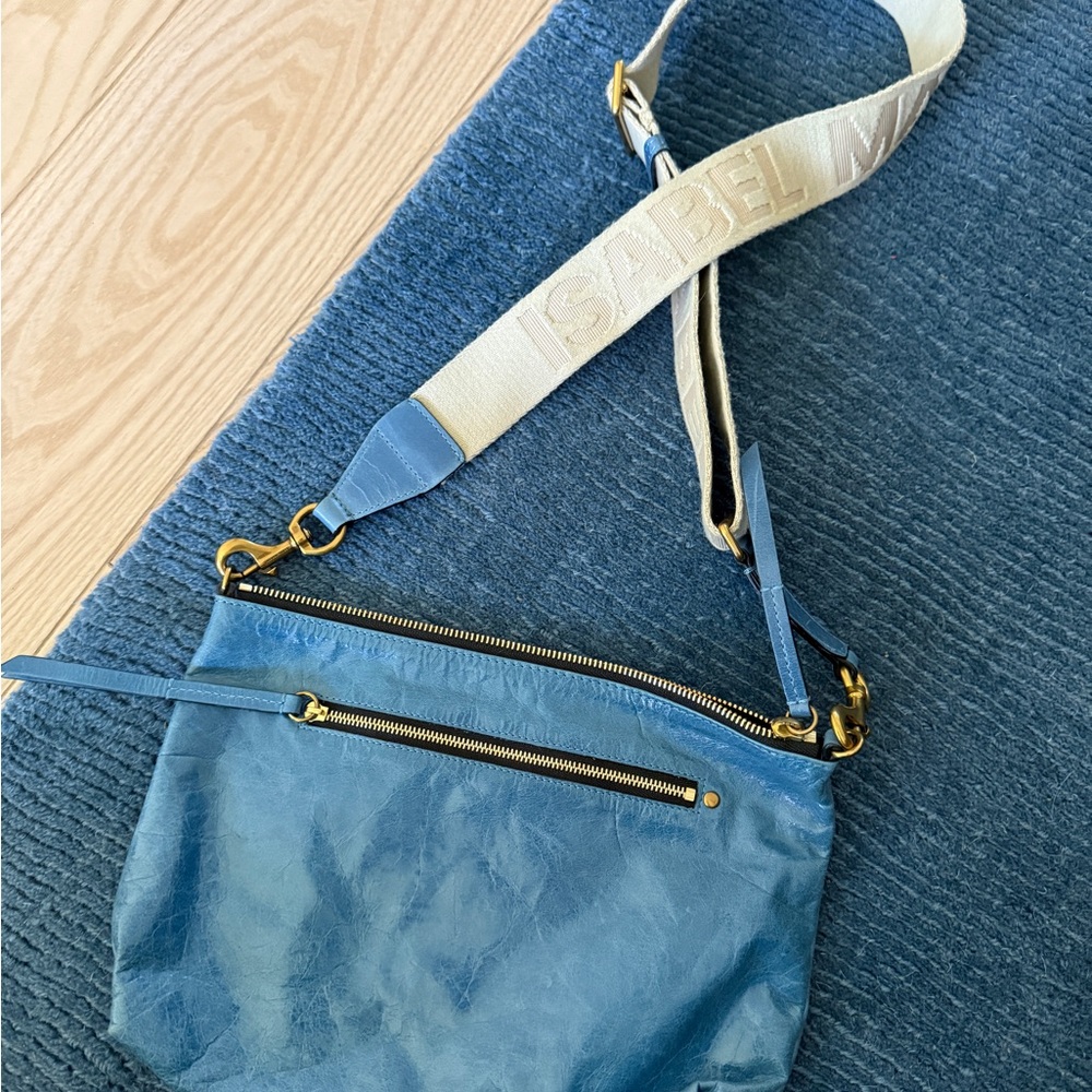 Isabel Marant nessah Blue Crossbody Bag - Picture 2 of 3